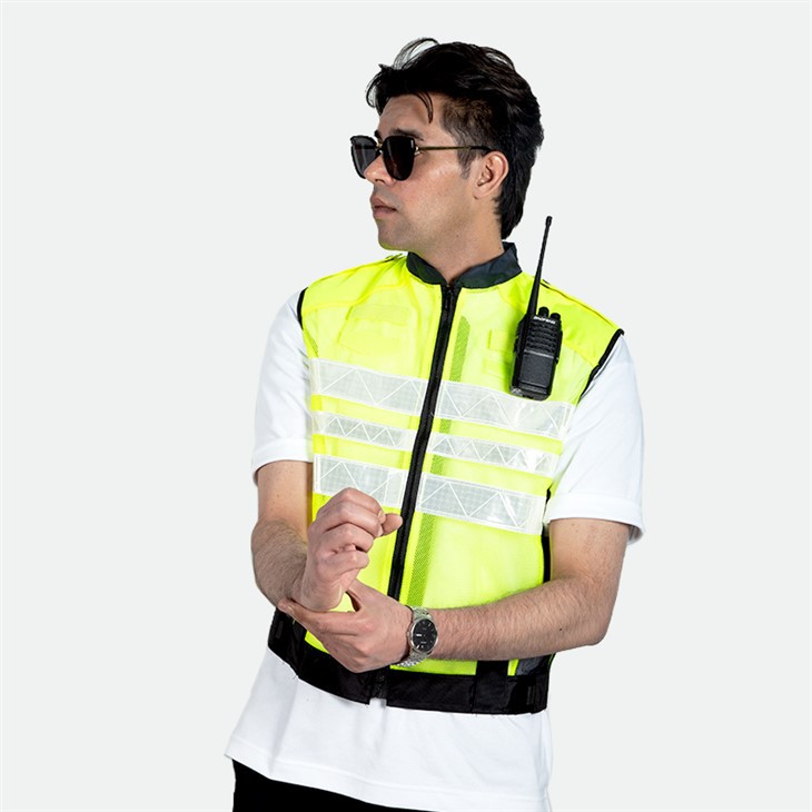 Hi Vis Mesh Riding Vest tas-Sigurtà