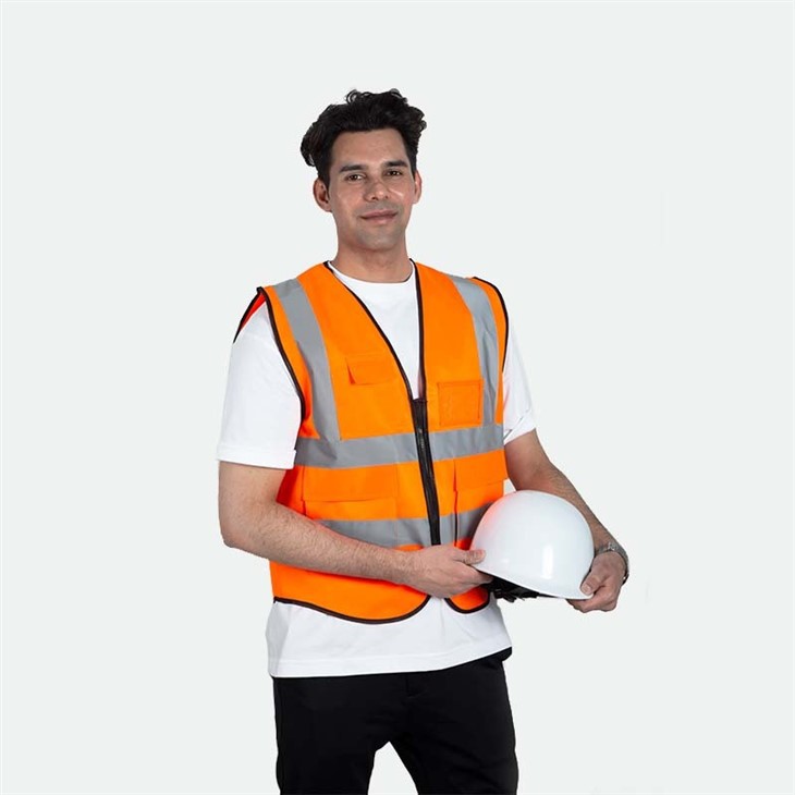 High Visibility Mesh Construction Reflective Vest