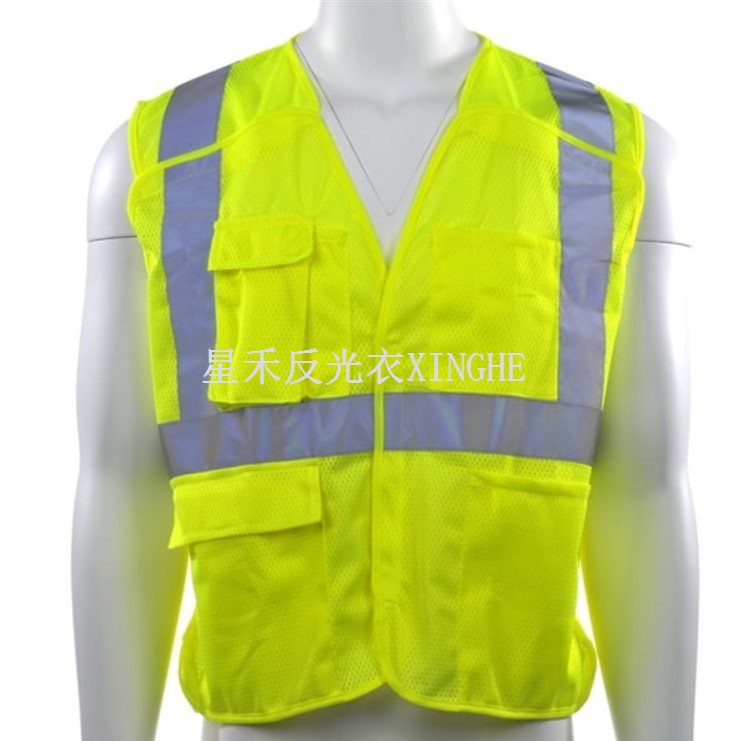 Biztonsági mellény, R típusú, 2 - kampós és hurkos 5-pontos bezárás