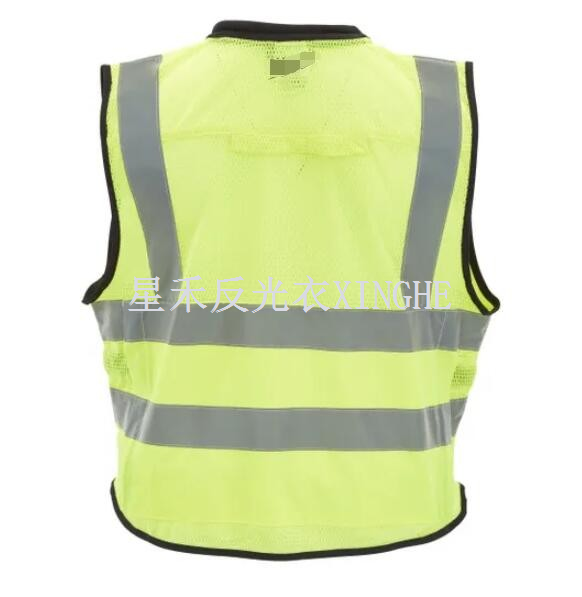Yellow Class 2 High Visibility Safety Vest With 15 Pockets (12-Pack)
